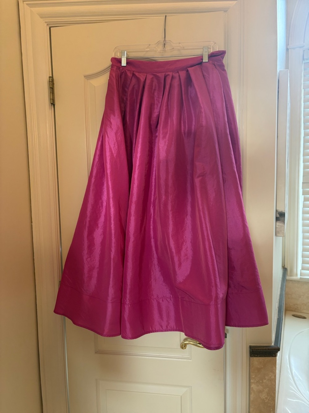 FREE PEOPLE EMILIA SKIRT M Women’s Fuchsia Full MAXI Skirt